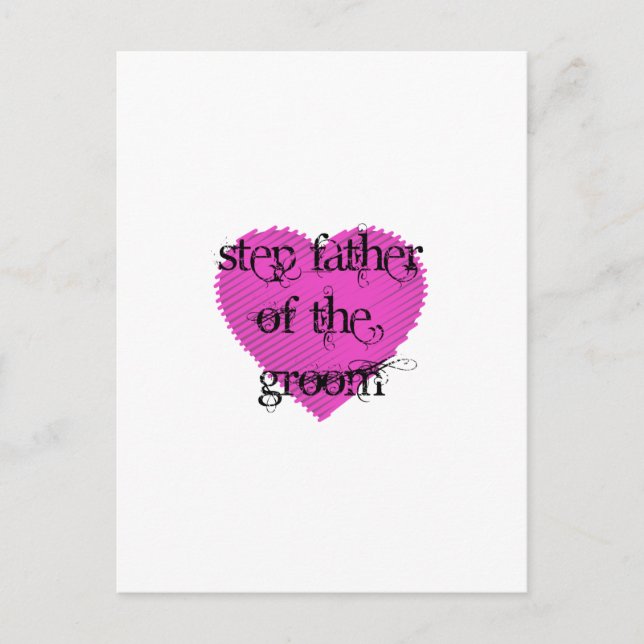 Step Father of the Groom Postcard (Front)