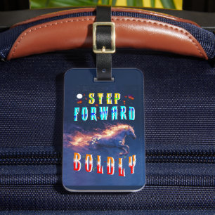 Step Forward Boldly Luggage Tag