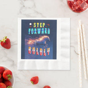 Step Forward Boldly Napkin