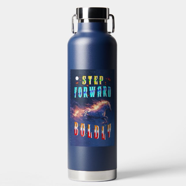 Step Forward Boldly Water Bottle (Front)