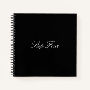 'Step Four' Square Notebook