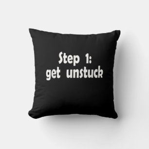 Step Get Unstuck Inspiration Ship Stuck Motivation Cushion