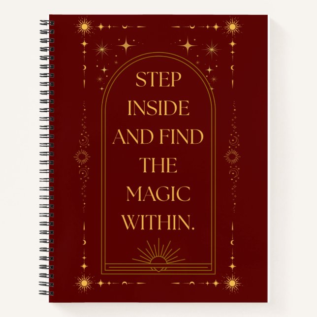 Step Inside and Find the Magic Within Notebook (Front)