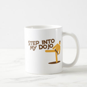 step into my dojo katate fighting design coffee mug