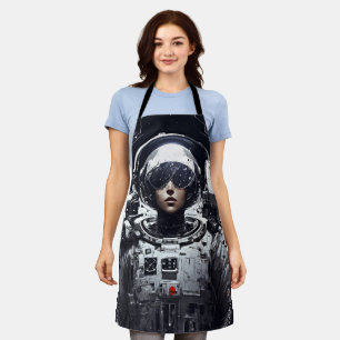 Step into the Cosmos with our Girl Astronaut Apron