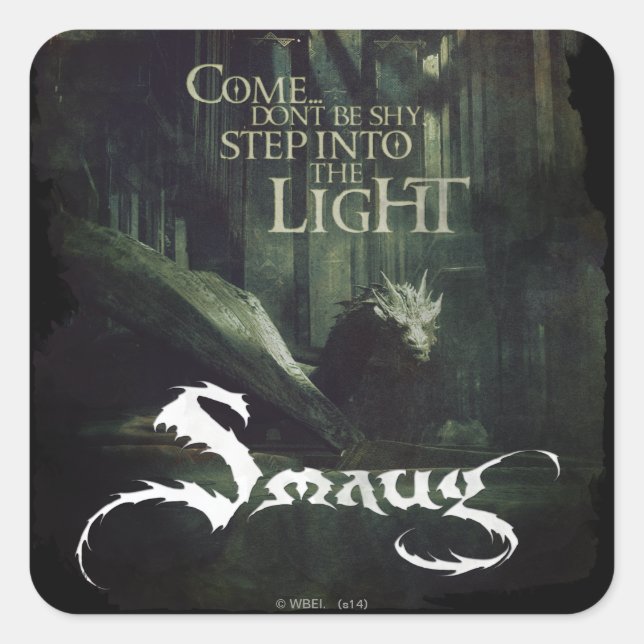 Step Into The Light Square Sticker (Front)
