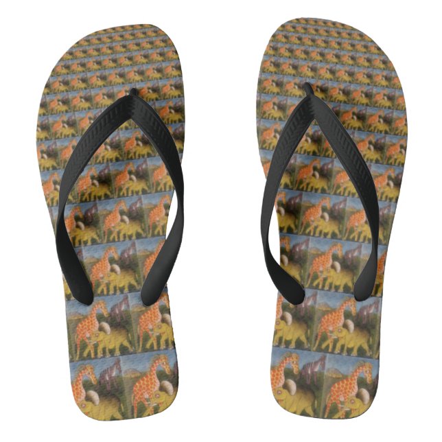 Step into the Wild: Create Your Own Safari Animals Jandals (Footbed)