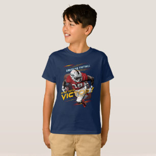 Step Into Victory American Football (2) Kids T-Shirt