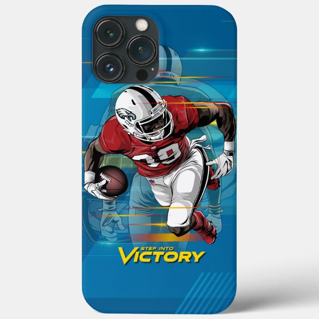 Step into Victory American Football |  Case-Mate iPhone Case (Back)