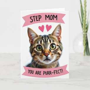 Step Mom You Are Purrfect Card