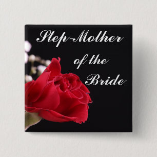 Step Mother Of The Bride 15 Cm Square Badge