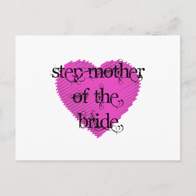 Step Mother of the Bride Postcard (Front)