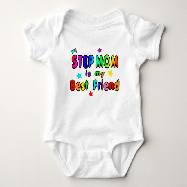 Step Mum Best Friend Baby Bodysuit (Front)