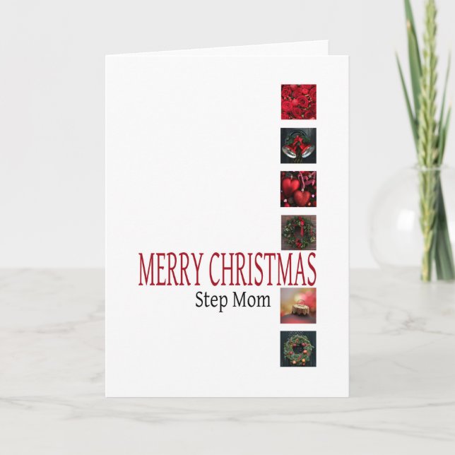 step mum    Merry Christmas card (Front)