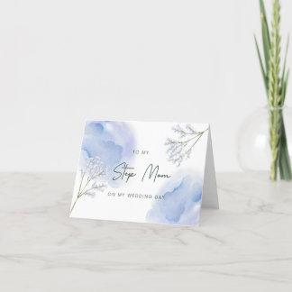 Step Mum my wedding day card