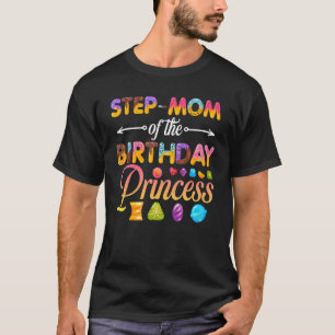 Step Mum Of The Birthday Princess Doughnut Birthda T-Shirt