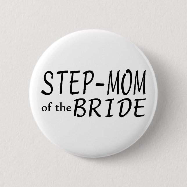 Step Mum Of The Bride 6 Cm Round Badge (Front)