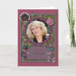 Step Mum, Photo card for a birthday