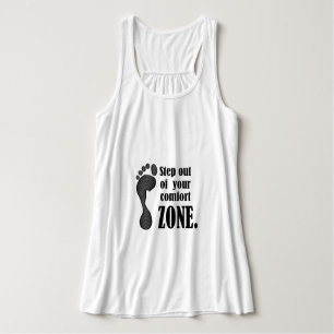 step out of your comfort zone singlet