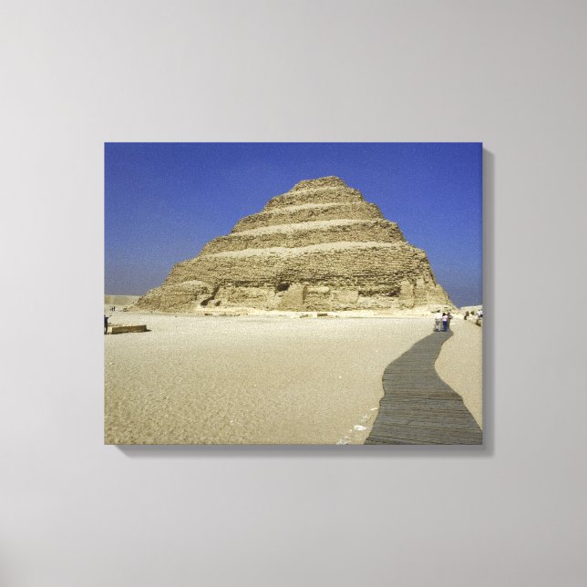 Step pyramid at Saqqara, one of the earliest Canvas Print (Front)