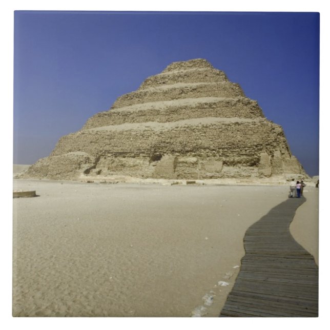 Step pyramid at Saqqara, one of the earliest Tile (Front)