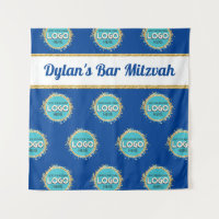 Step & Repeat Bar Mitzvah ADD YOUR LOGO Backdrop