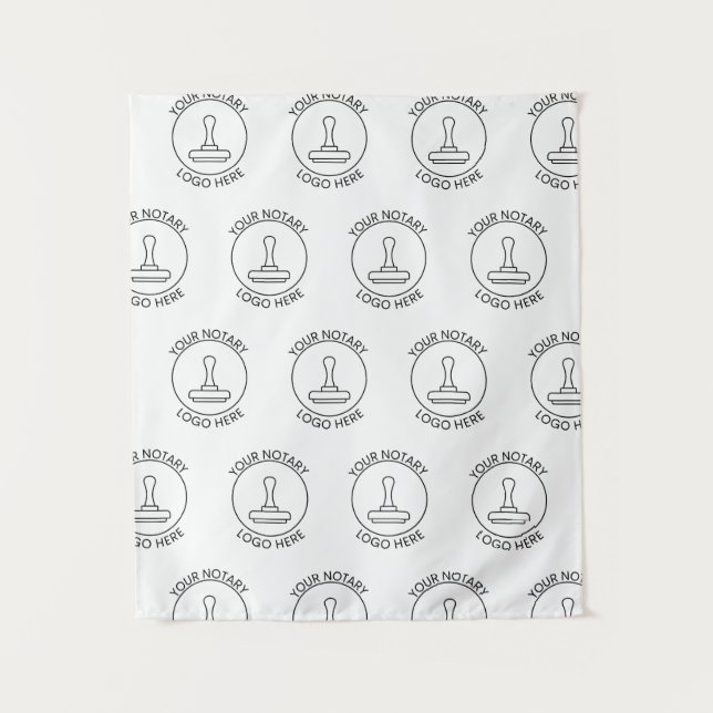 Step Repeat Logo Event Add Logo Hanging Banner Tapestry (Front)