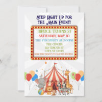 Step Right Up! Circus birthday party