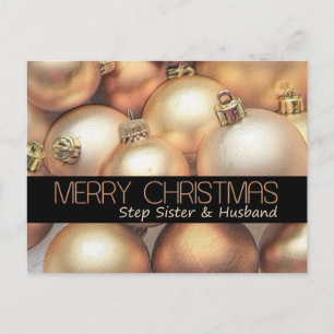 Step sister & Husband Merry Christmas card