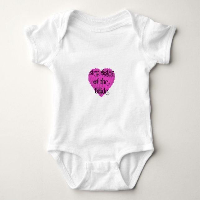 Step Sister of the Bride Baby Bodysuit (Front)