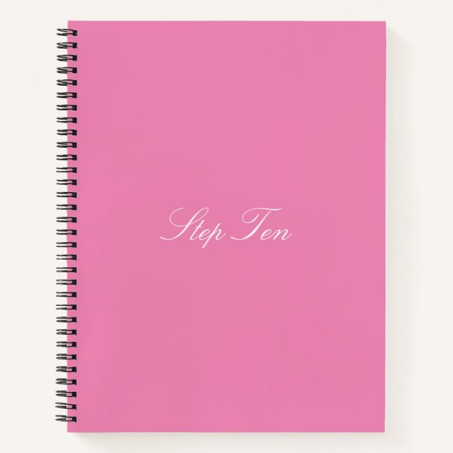 ‘Step Ten’ Notebook (Front)