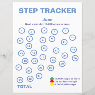 Step tracker.