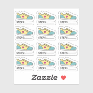 Step Tracker Runner Sneakers Reminder Bujo Planner