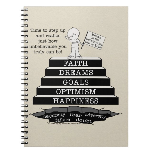 Step Up Spiral Notebook (Front)