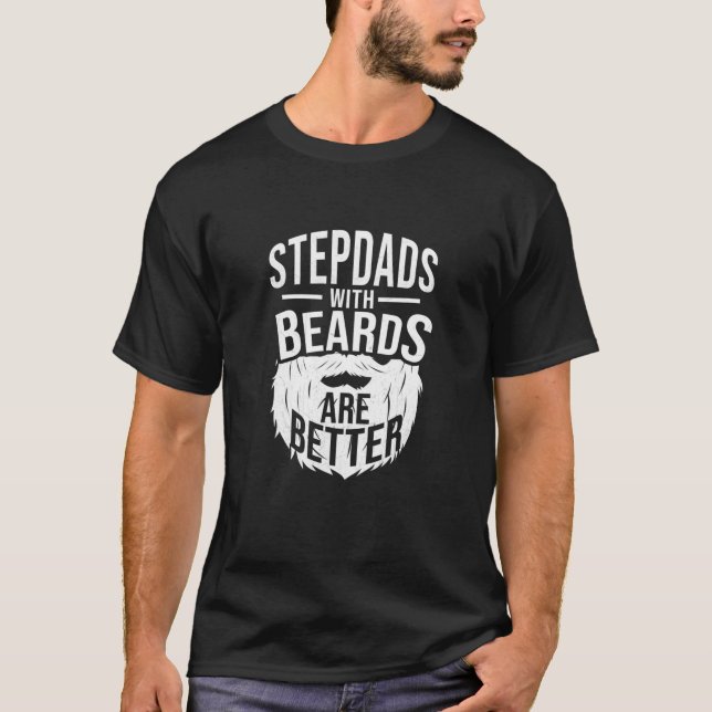 Stepdad Beard Bearded Gift - Men T-Shirt (Front)