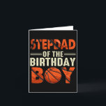 Stepdad Of The Birthday Boy Sketll Fun Father's Da Card<br><div class="desc">Stepdad Of The Birthday Boy Sketll Fun Father's Day</div>