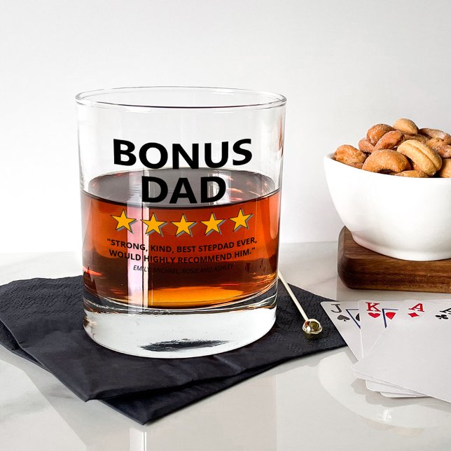 Stepdad Review Bonus Dad Whiskey Glass (Creator Uploaded)