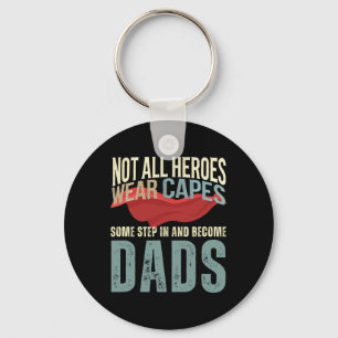 Stepdad Shirt From Kids Men Funny Fathers Day Step Key Ring