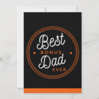 Stepfather fathers day cards Stepdad Typography