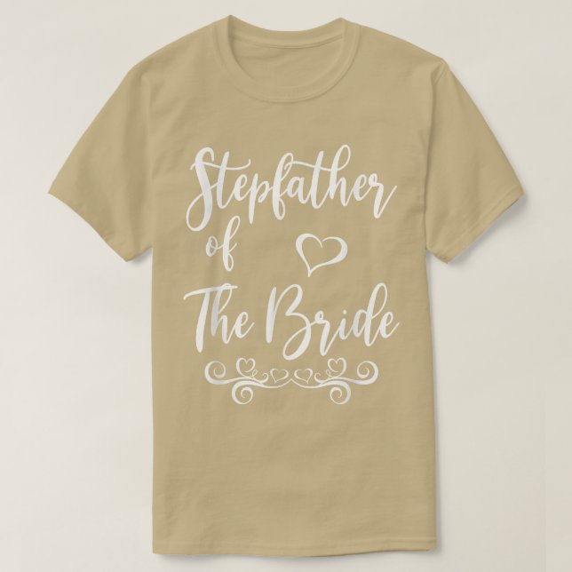 Stepfather of Bride & Groom Wedding Matching T-Shi T-Shirt (Design Front)