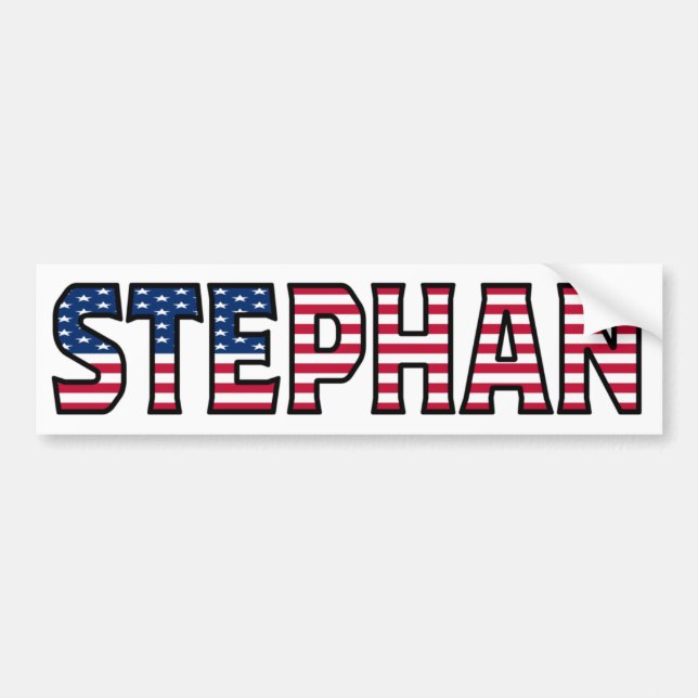 Stephan Name Vorname USA Aufkleber Sticker Auto (Front)