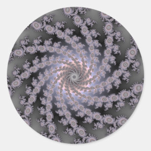 Stephani Fractal Classic Round Sticker