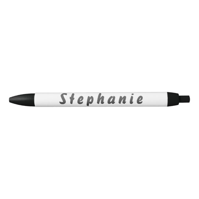 Stephanie Kugelschreiber Black Ink Pen (Front)