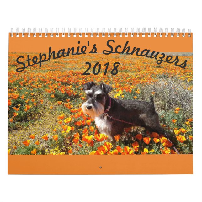 Stephanies Schnauzers 2018 Calendar (Cover)
