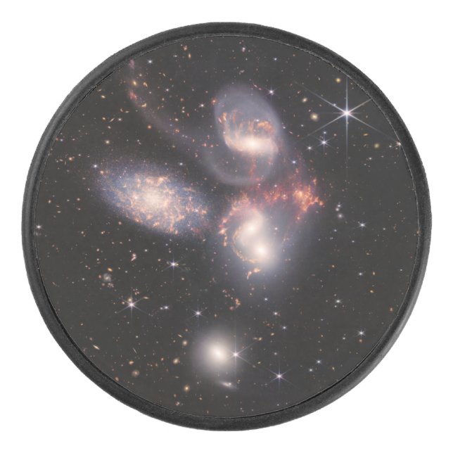 Stephan's Quintet 5 Galaxies Deep Field James Webb Hockey Puck (Front)