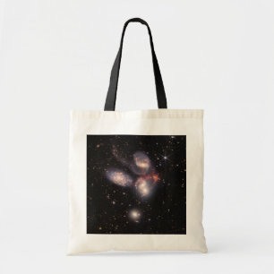 Stephan's Quintet 5 Galaxies in Deep Field Tote Bag