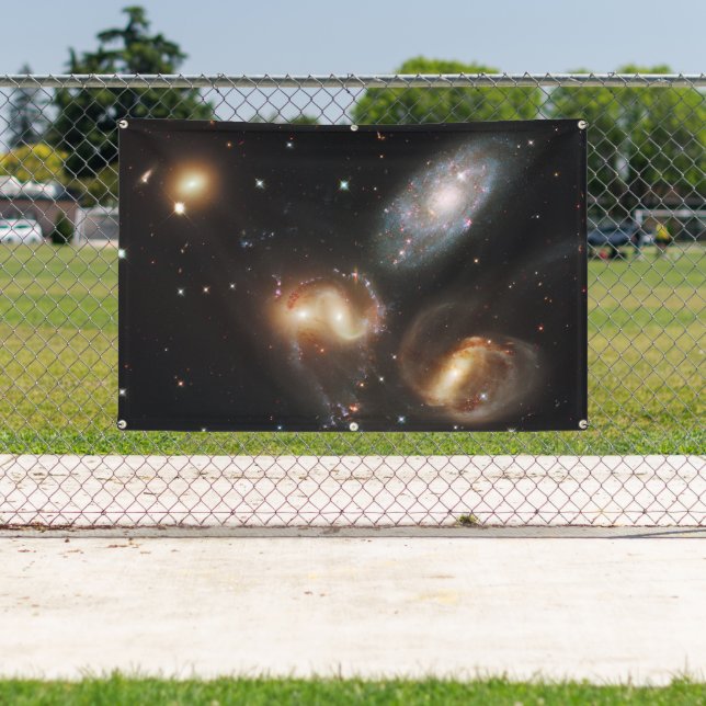Stephan's Quintet: A Galaxy Galactic Wreckage Banner (Insitu)