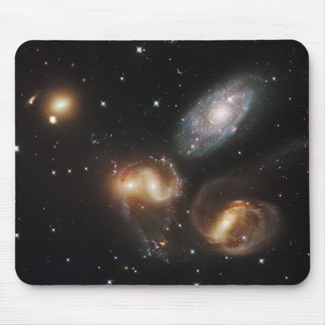 Stephan's Quintet: A Galaxy Galactic Wreckage Mouse Pad (Front)