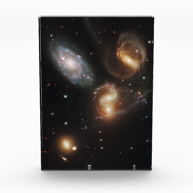 Stephan's Quintet: A Galaxy Galactic Wreckage Photo Block (Front)