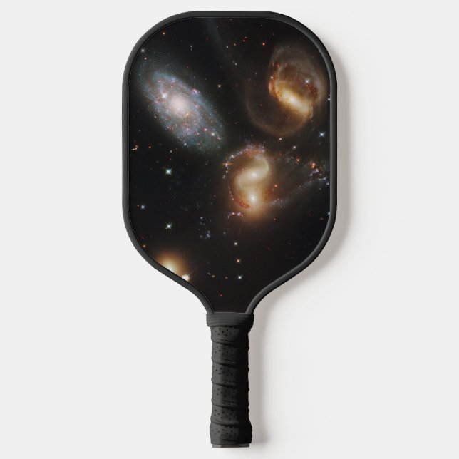 Stephan's Quintet: A Galaxy Galactic Wreckage Pickleball Paddle (Front)